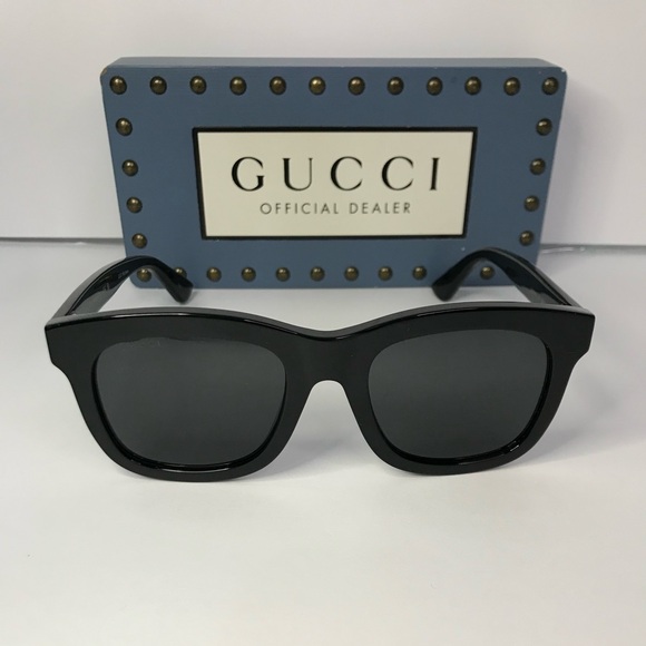 Gucci unisex Urban GG0326S GG/0326/S 001 Black Fashion Square Sunglasses 52mm - Picture 6 of 15
